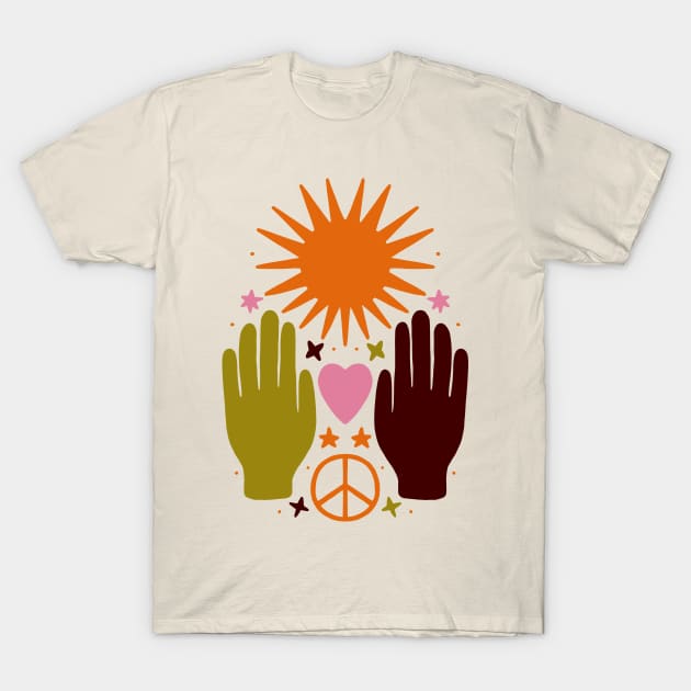 Spiritual Peace Love Zen T-Shirt by JunkyDotCom